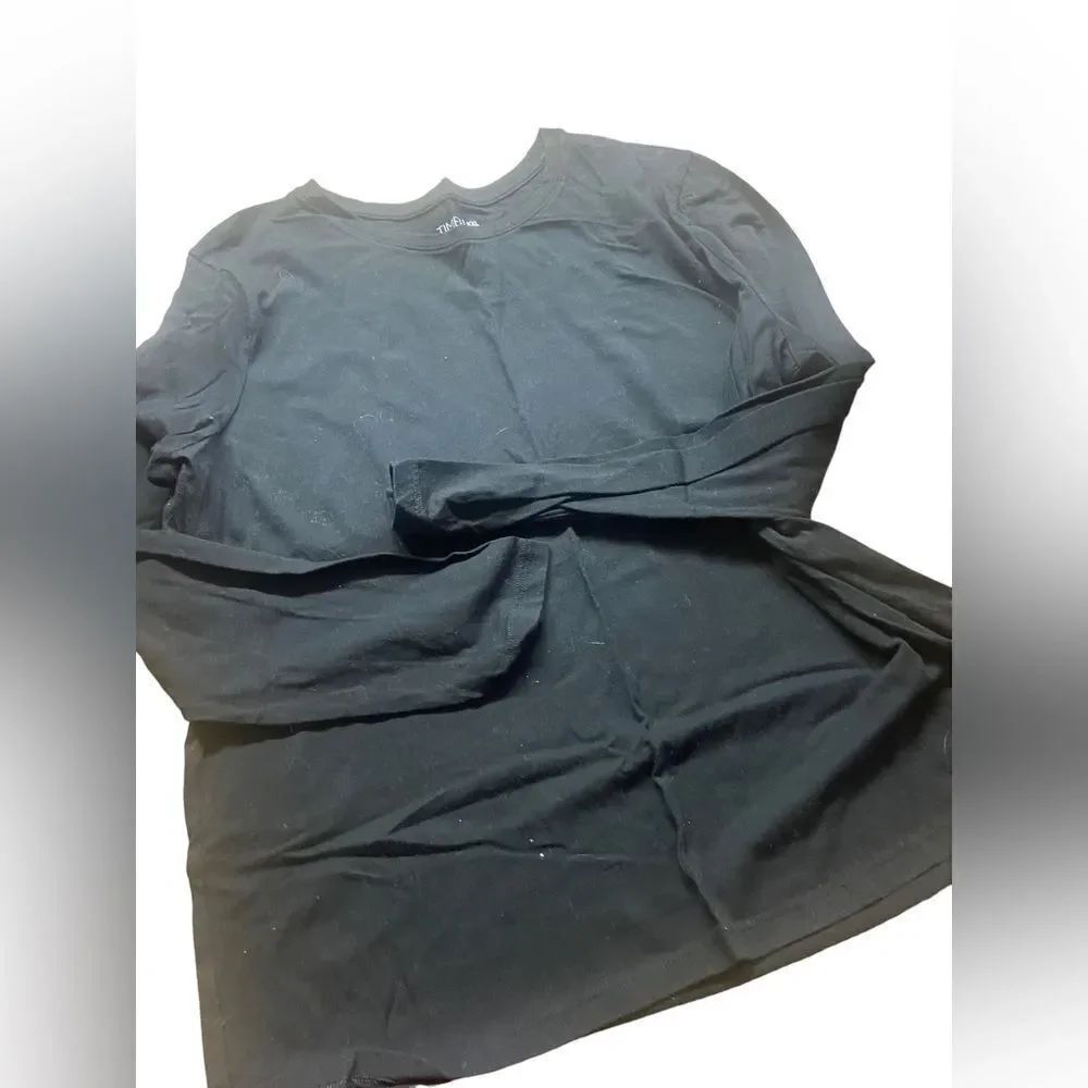 Time and Tru ladies basic black long sleeved tβshirt XXL never worn